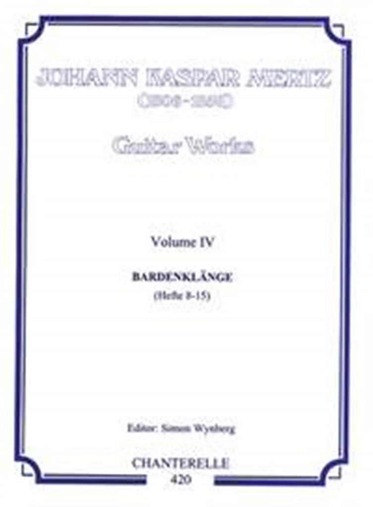 Mertz Guitar Works Vol 4 Op. 8/8-15